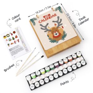 Malen nach Zahlen 2026 Tischkalender -"Ho Ho Ho"